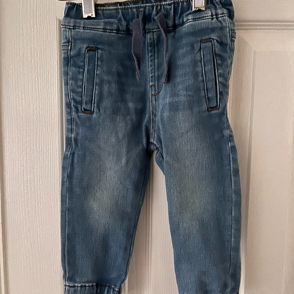 7 for all Mankind infant Blue Denim Jogger Pants